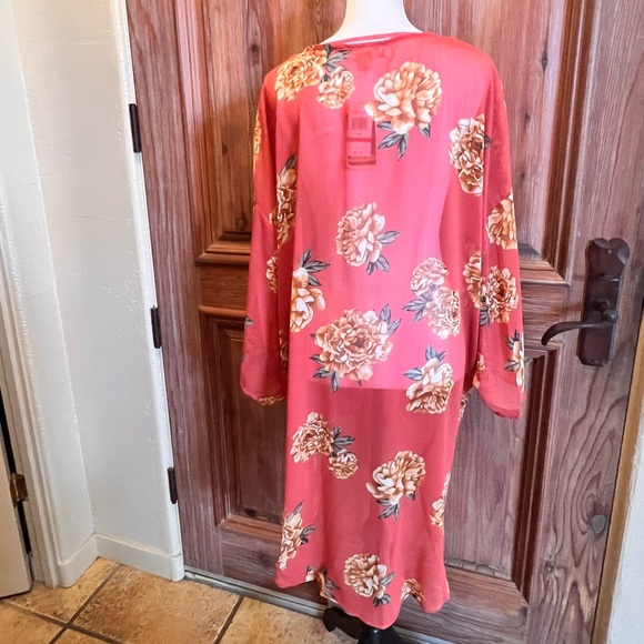 NWT PEACHY PINK KIMONO - Picture 4 of 9